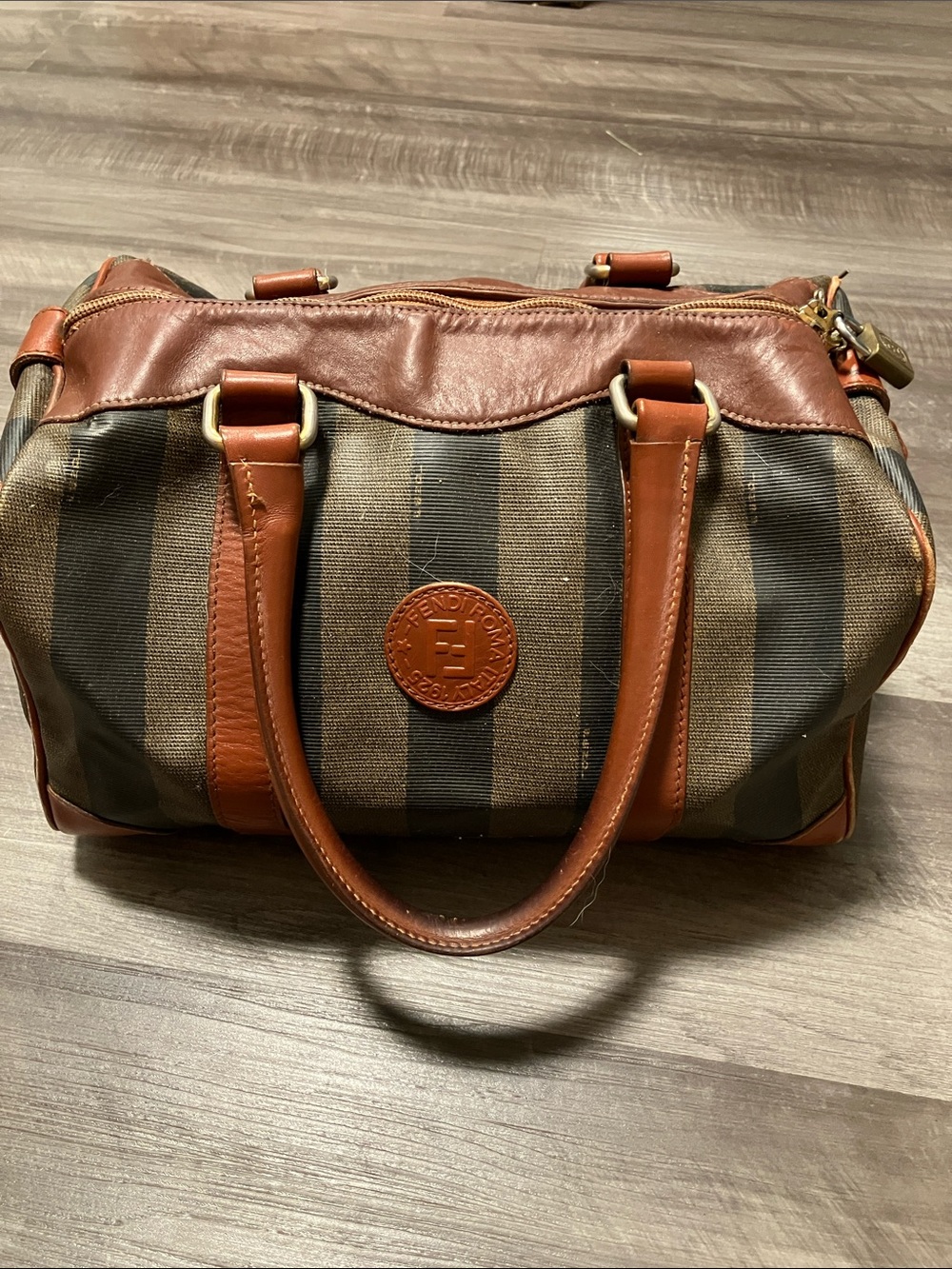 Vintage Fendi Stripe bag - well loved condition